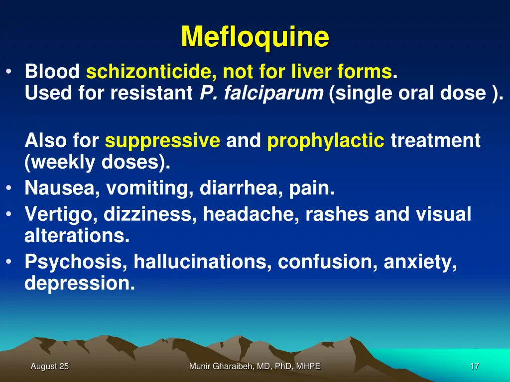 mefloquine