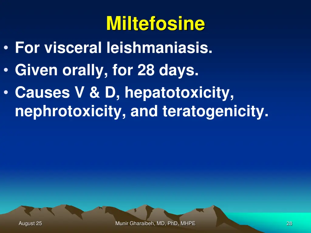 miltefosine