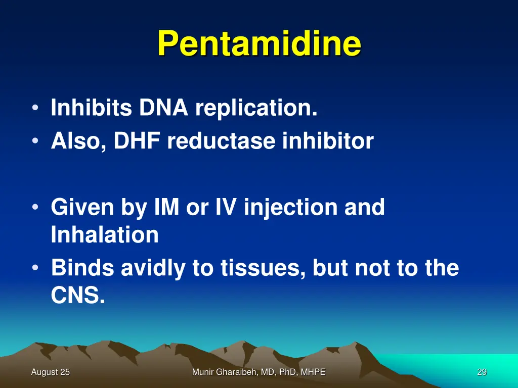 pentamidine