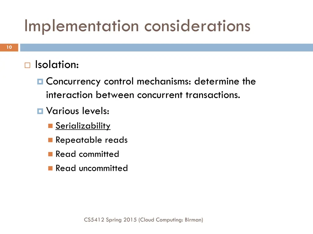 implementation considerations 1