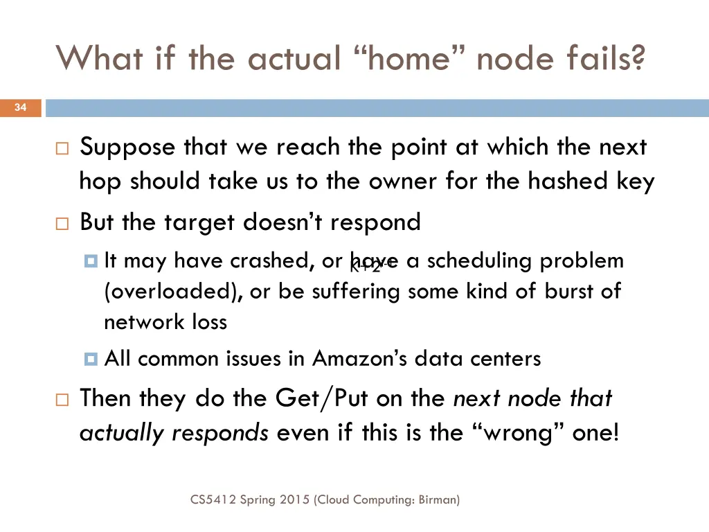 what if the actual home node fails