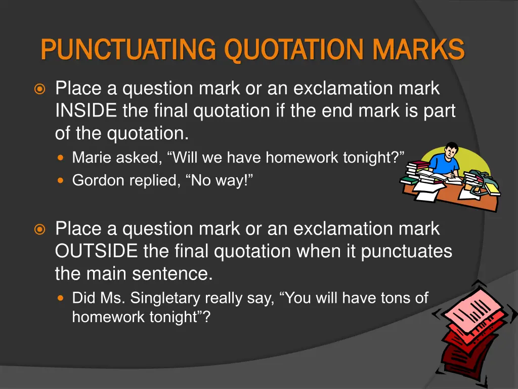 punctuating quotation marks punctuating quotation
