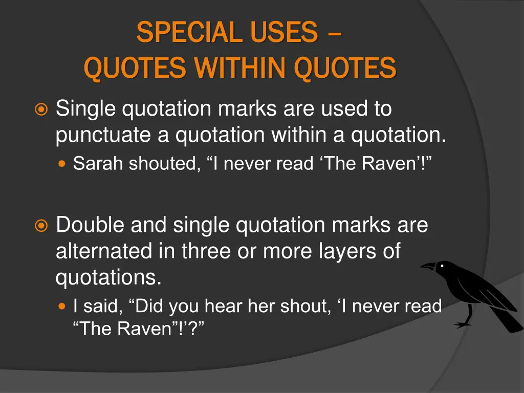 special uses special uses quotes within quotes