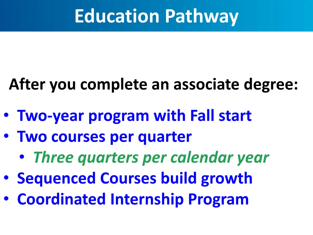 education pathway
