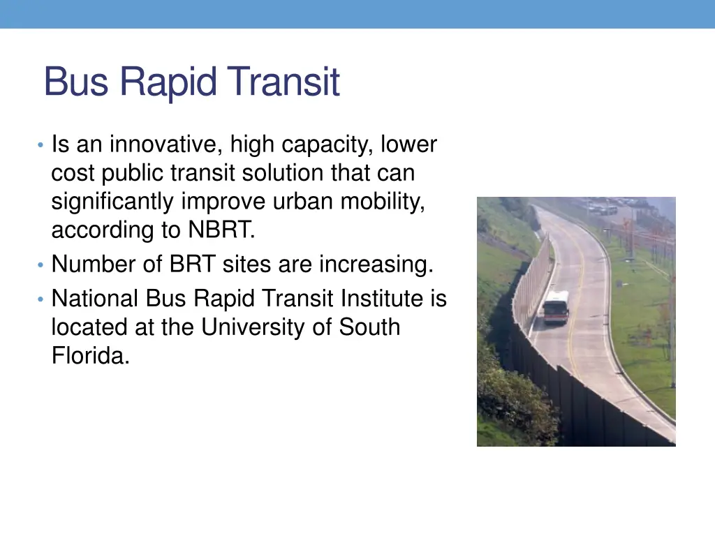 bus rapid transit