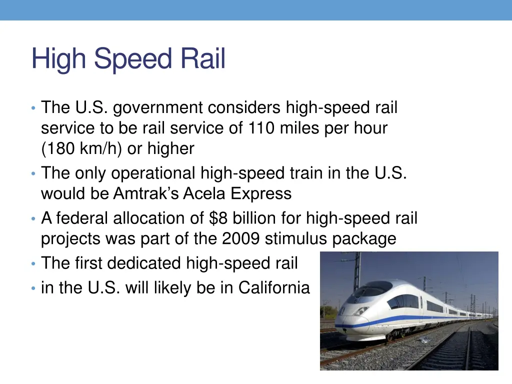 high speed rail