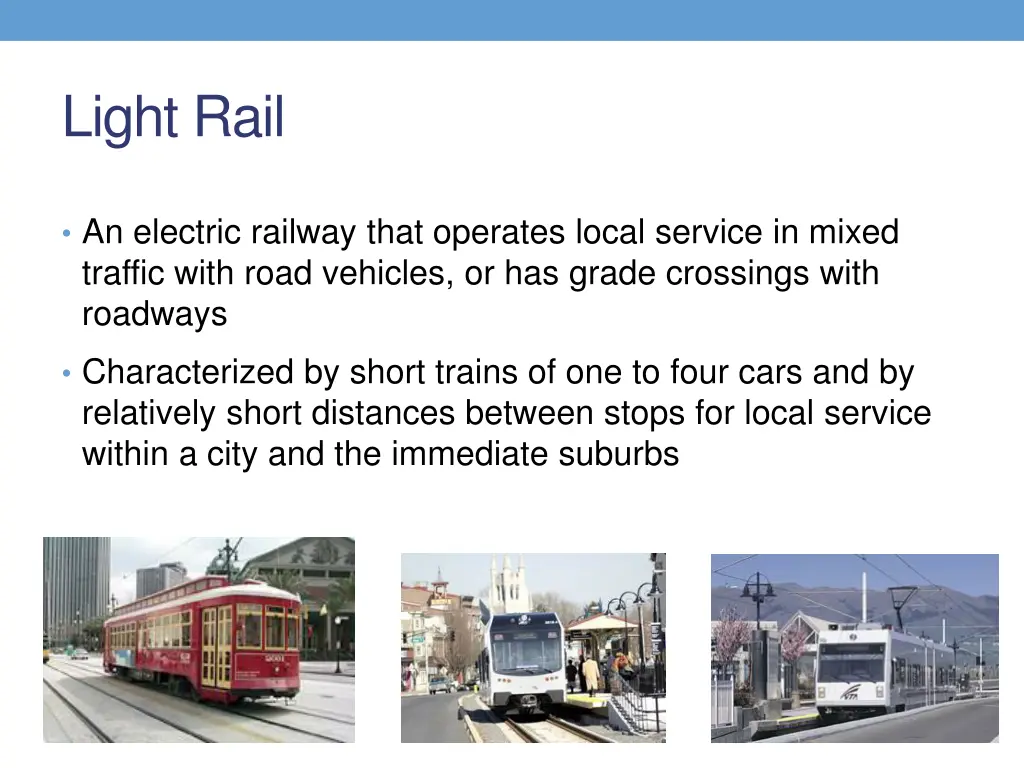 light rail