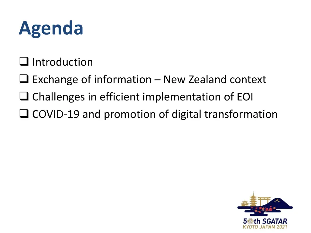 agenda