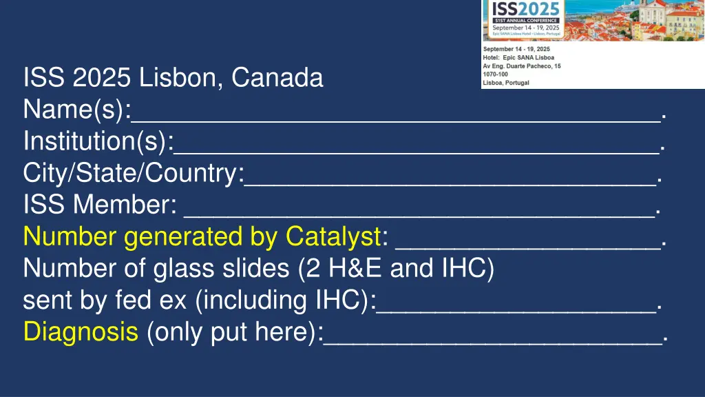 iss 2025 lisbon canada name s institution s city