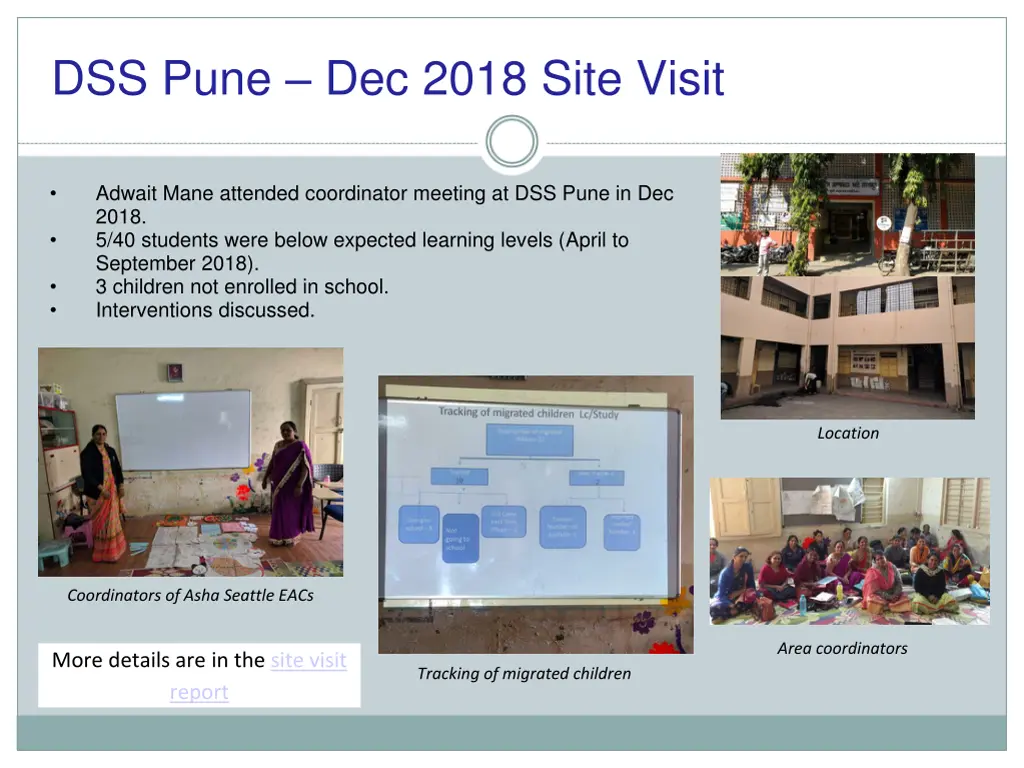 dss pune dec 2018 site visit