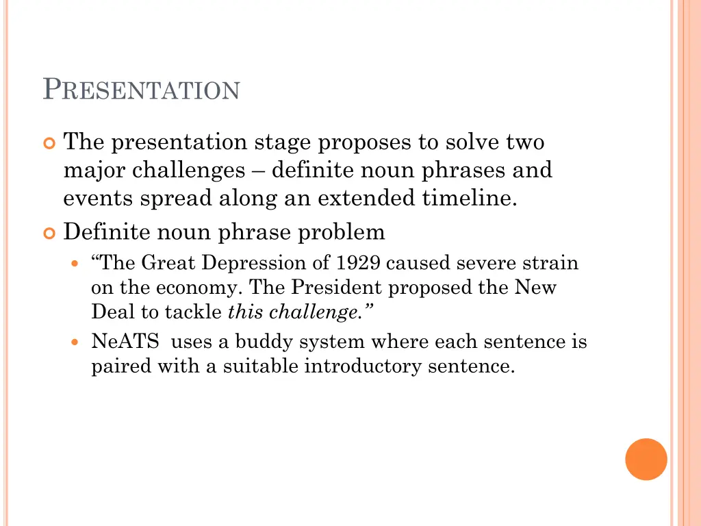 p resentation