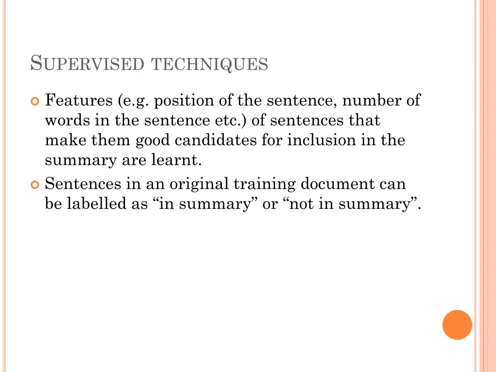 s upervised techniques 1