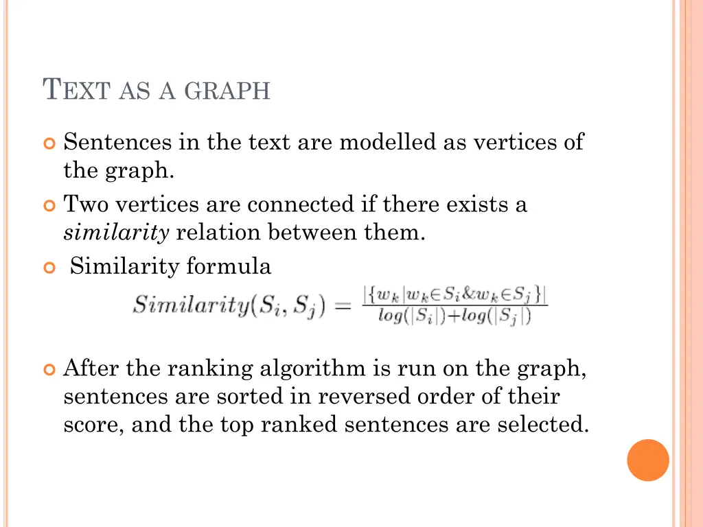 t ext as a graph