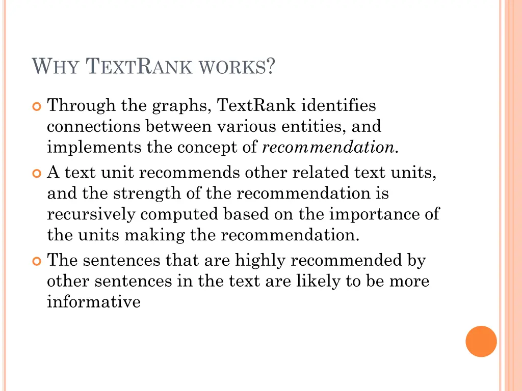 w hy t ext r ank works