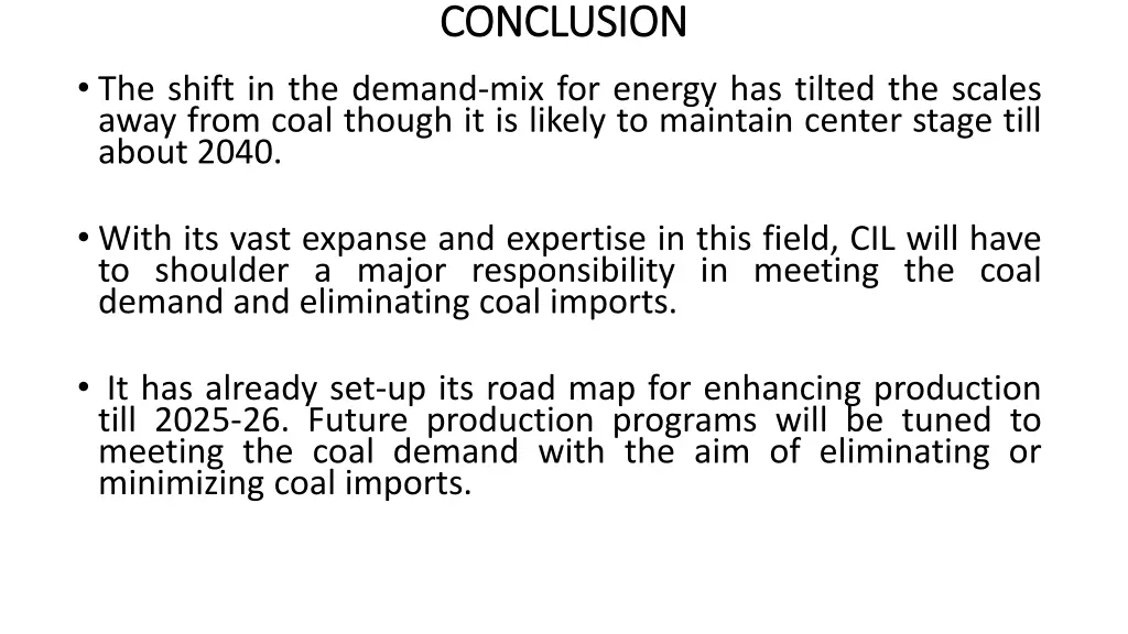 conclusion conclusion