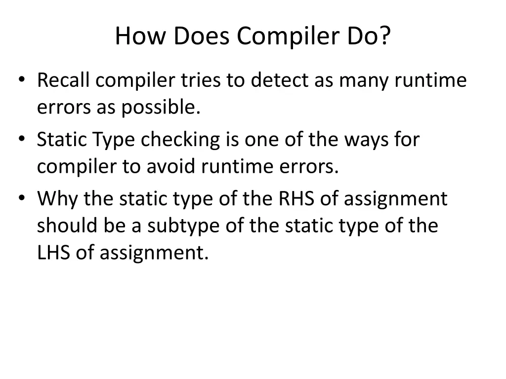 how does compiler do