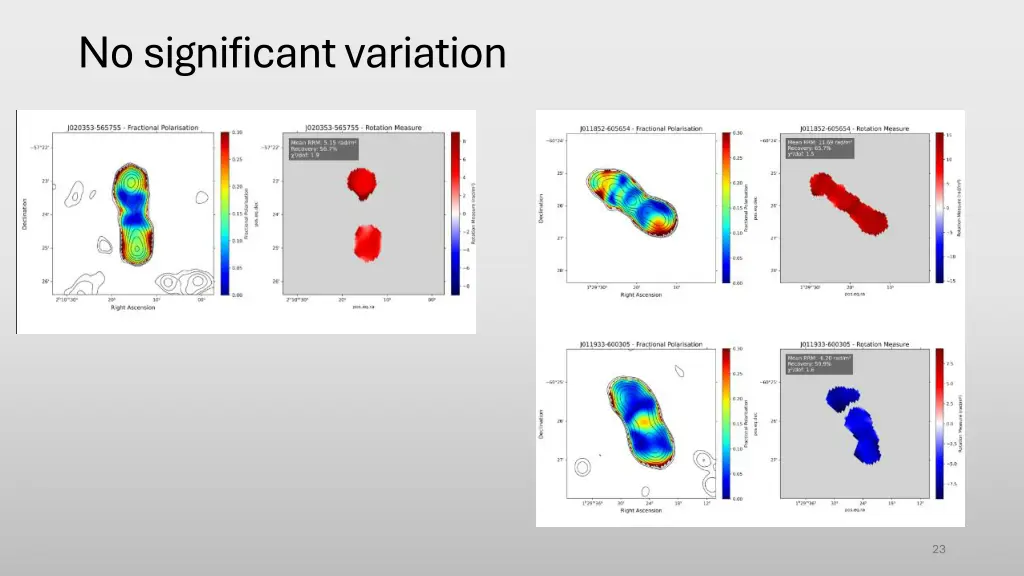 no significant variation