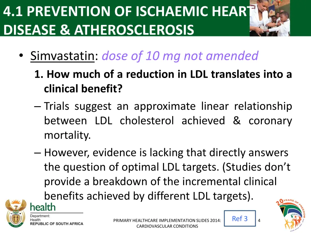 4 1 prevention of ischaemic heart disease 2
