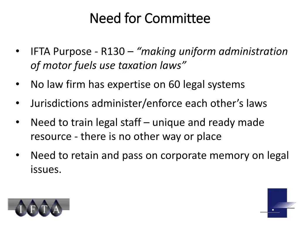 need for committee need for committee
