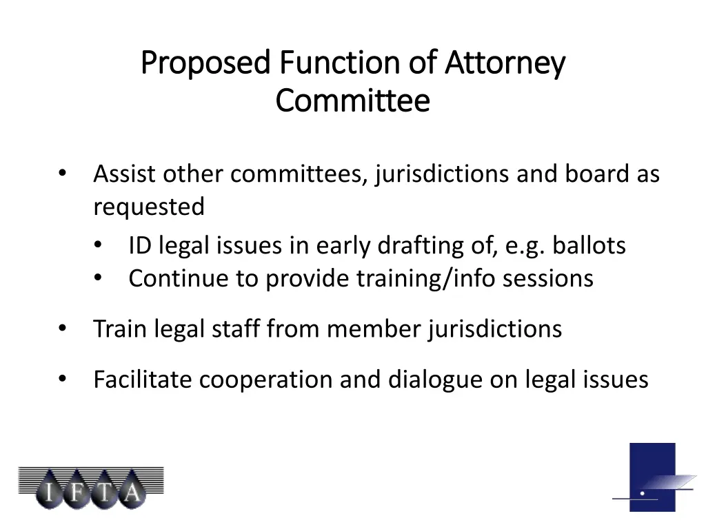 proposed function of attorney proposed function