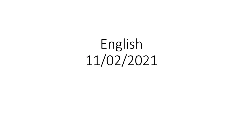 english 11 02 2021