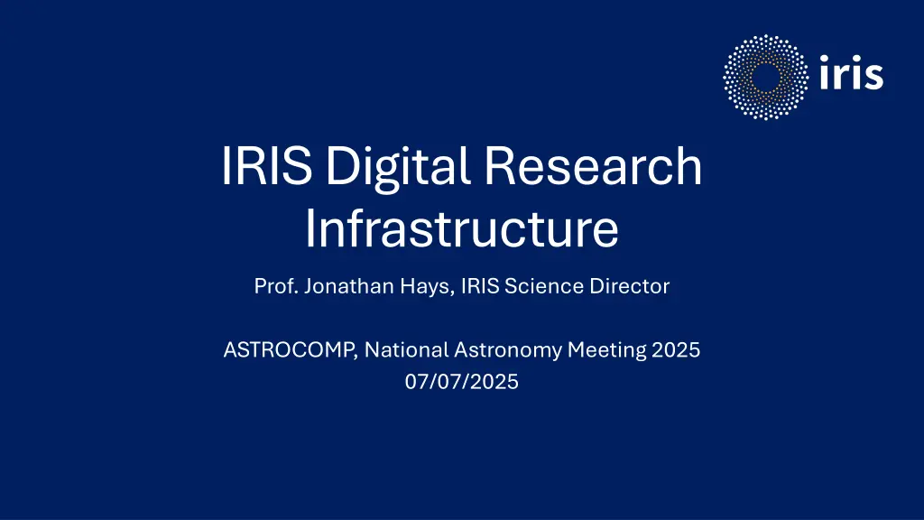 iris digital research infrastructure prof