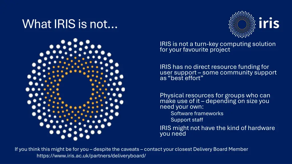 what iris is not