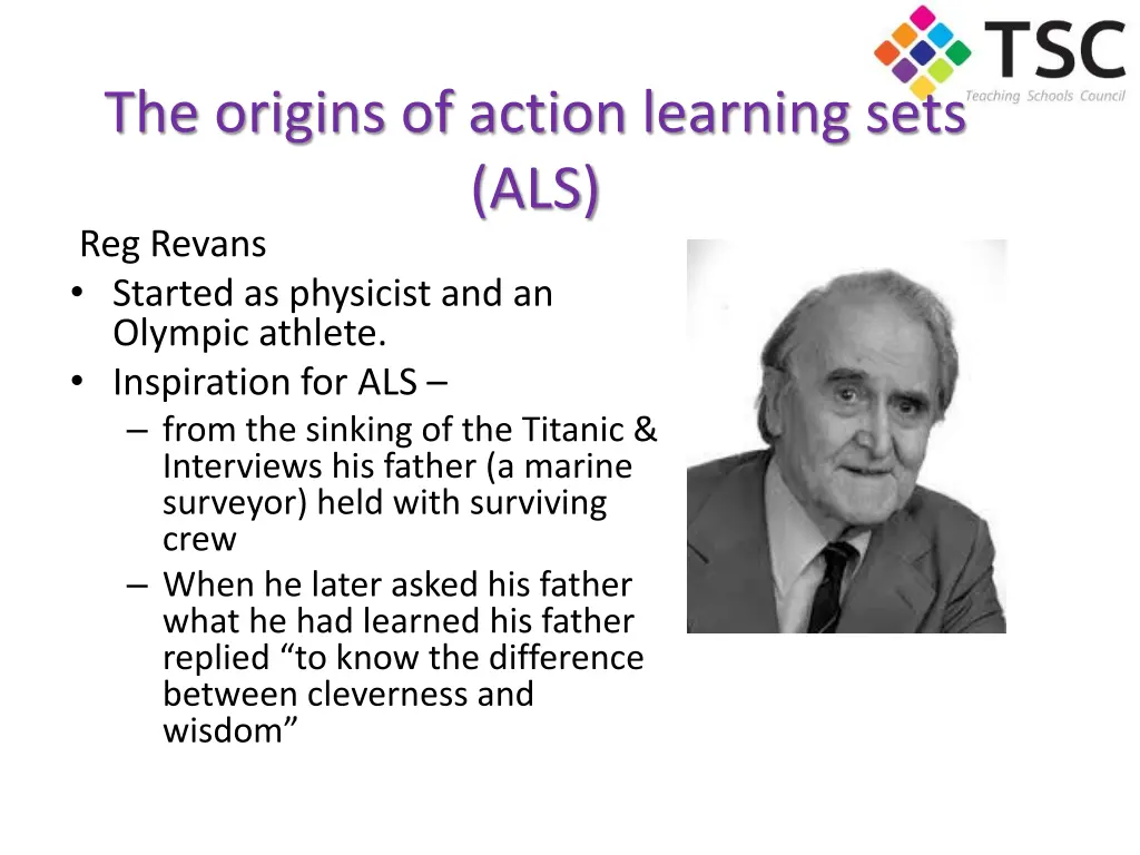 the origins of action learning sets als