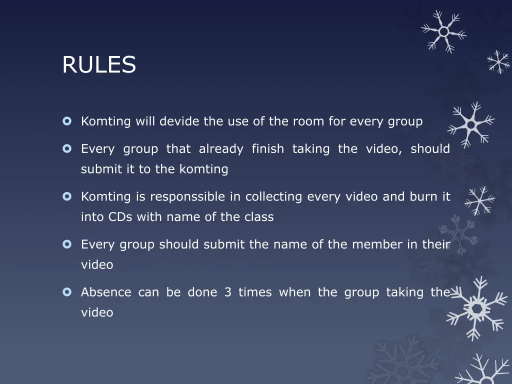rules
