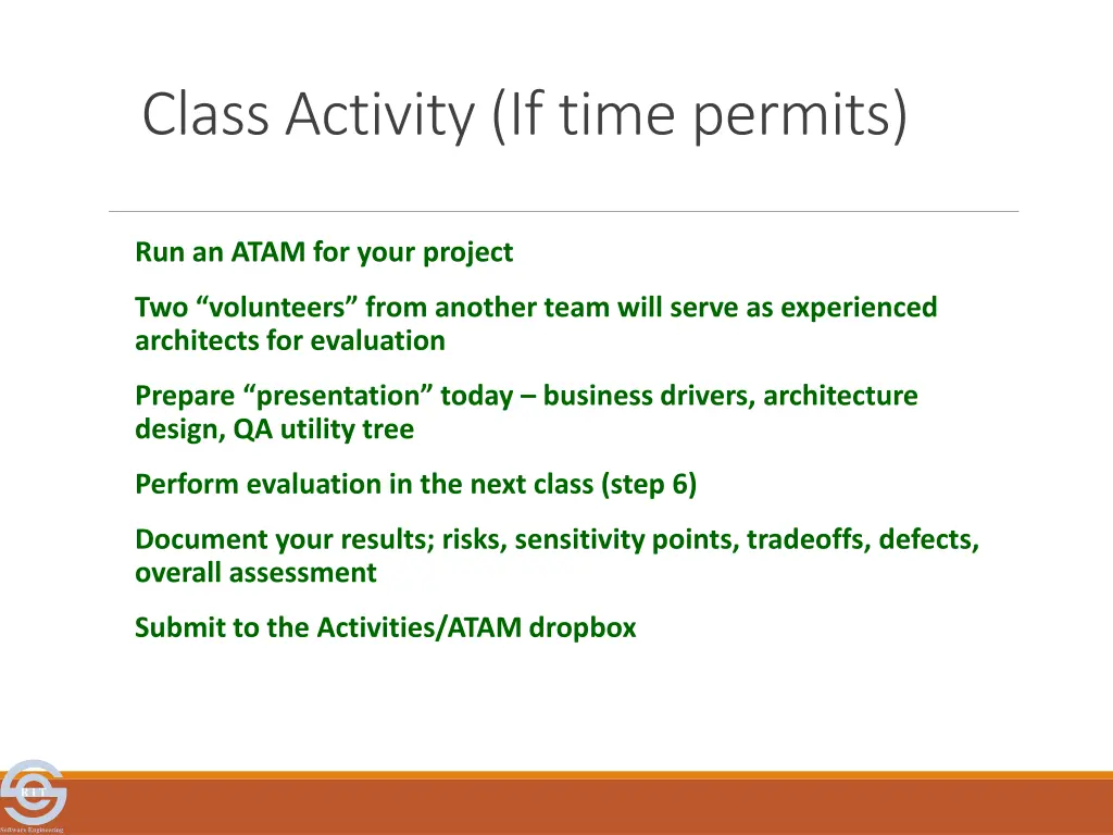class activity if time permits
