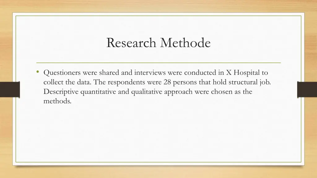 research methode
