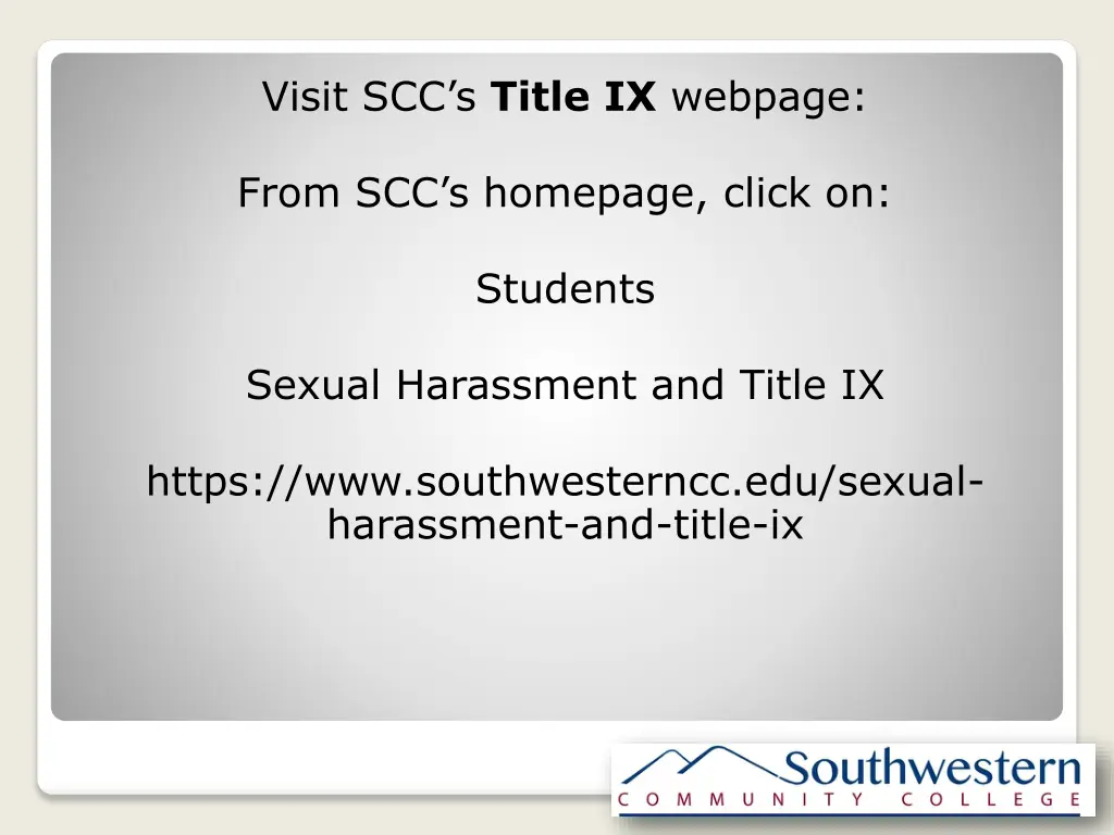 visit scc s title ix webpage