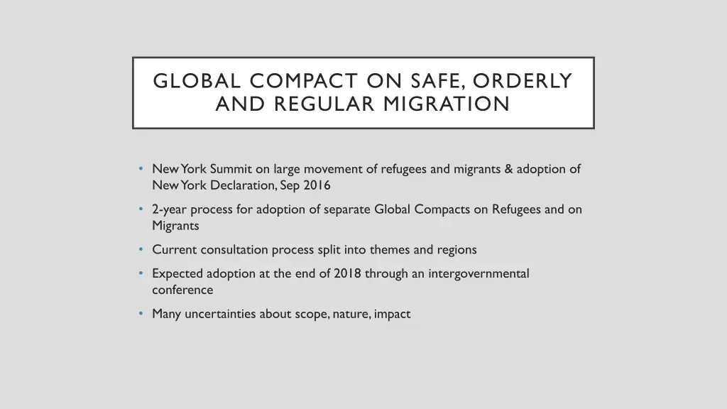 global compact on safe orderly and regular