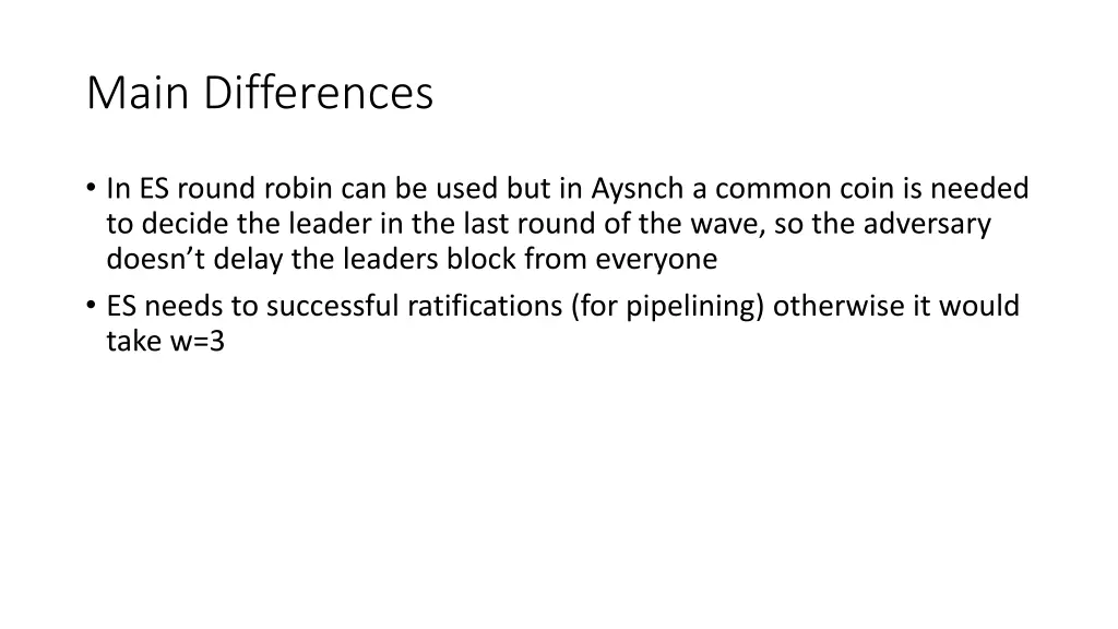 main differences