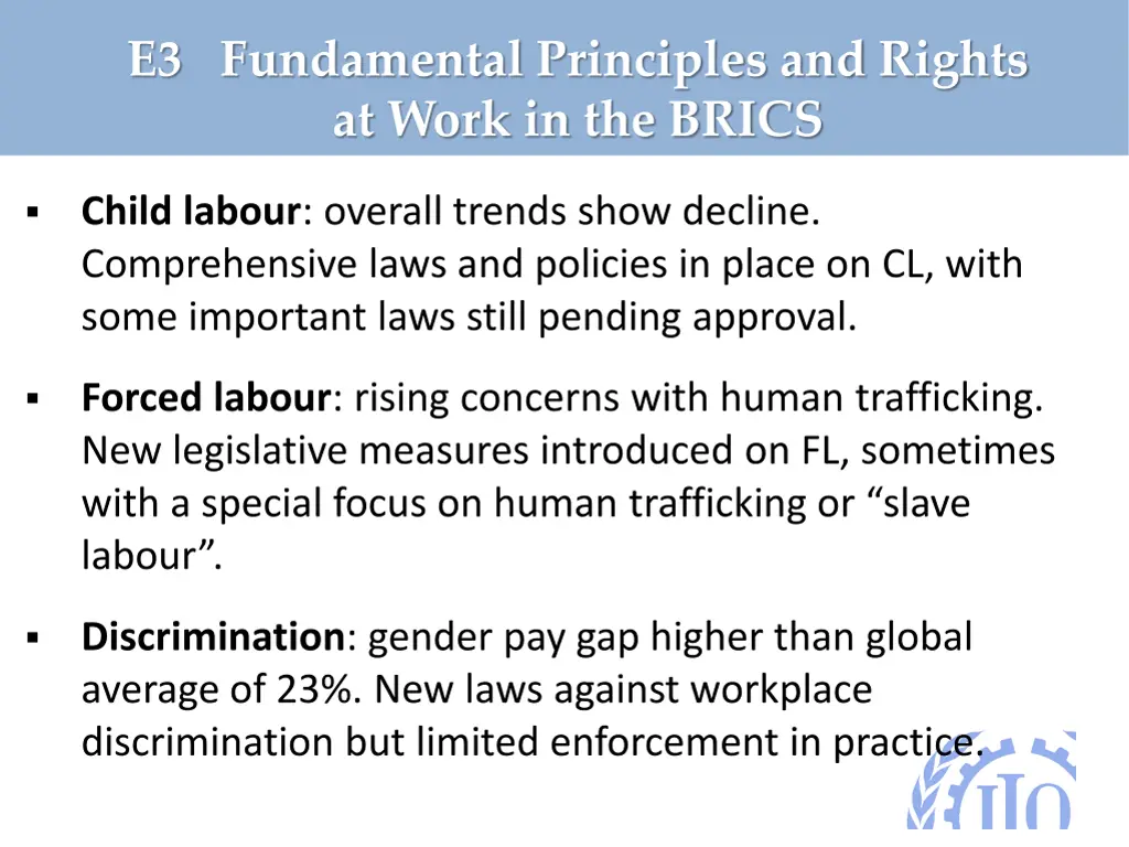 e3 fundamental principles and rights at work
