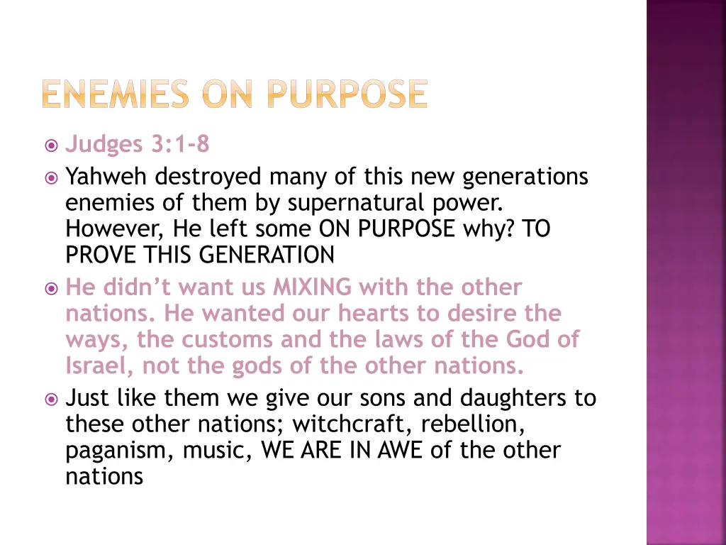 enemies on purpose