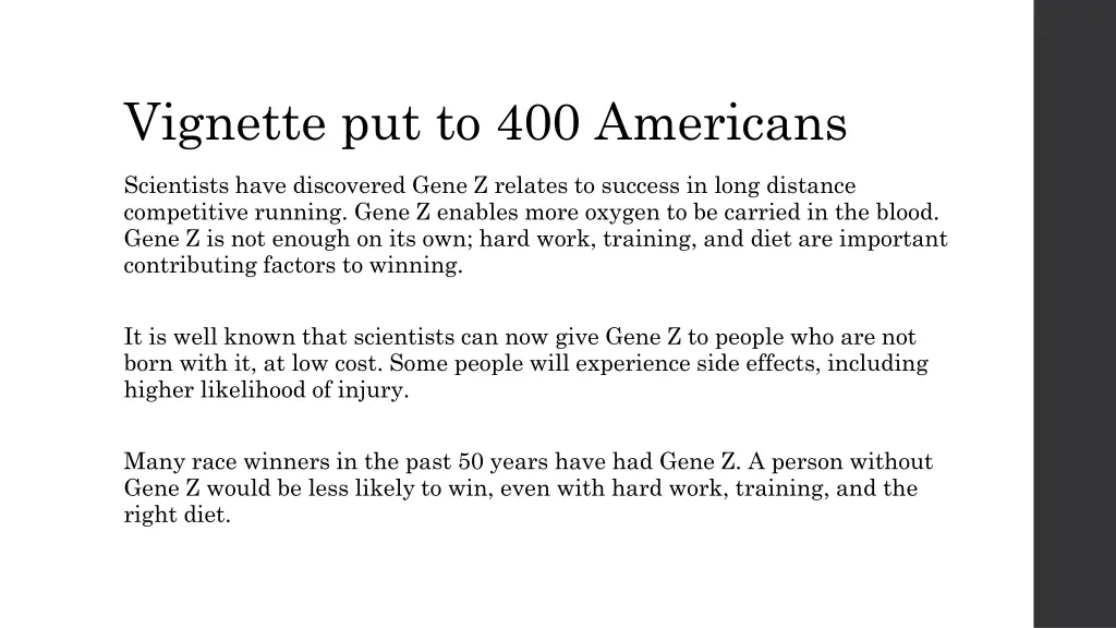 vignette put to 400 americans
