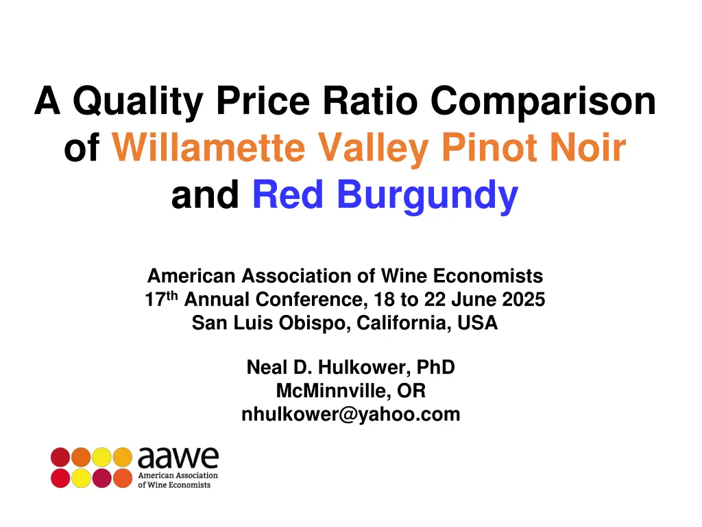 a quality price ratio comparison of willamette