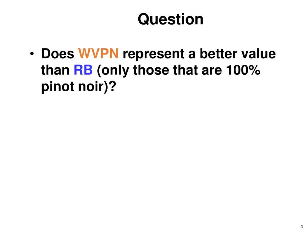 question