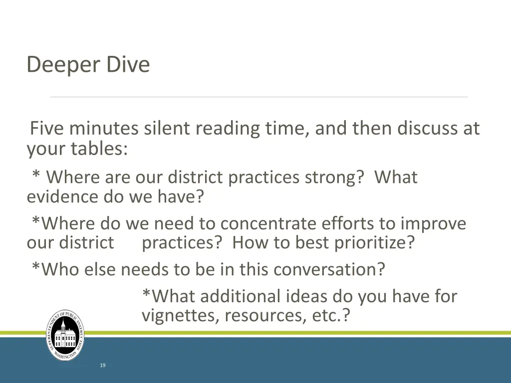deeper dive