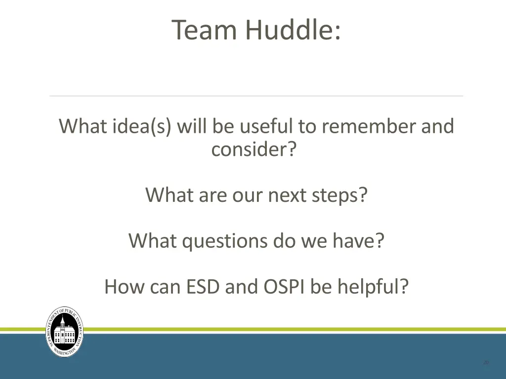team huddle