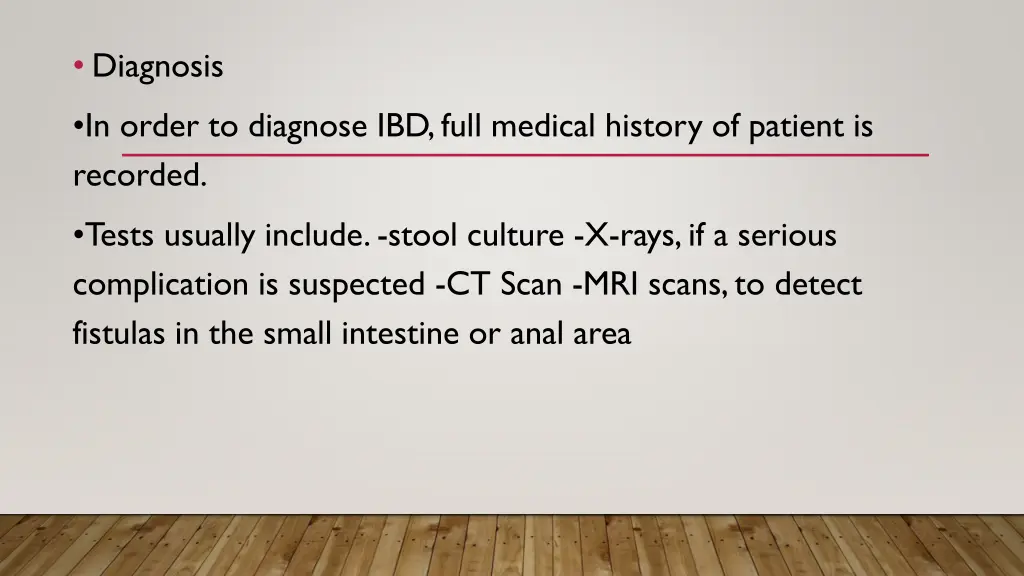 diagnosis