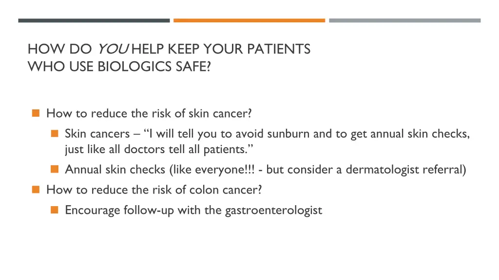 how do you help keep your patients 1
