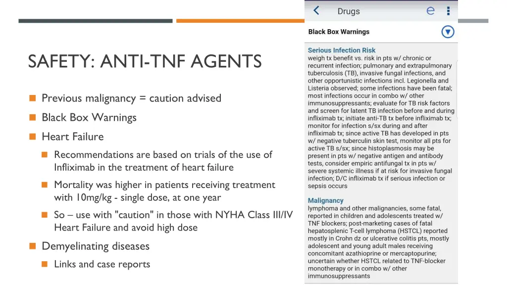 safety anti tnf agents
