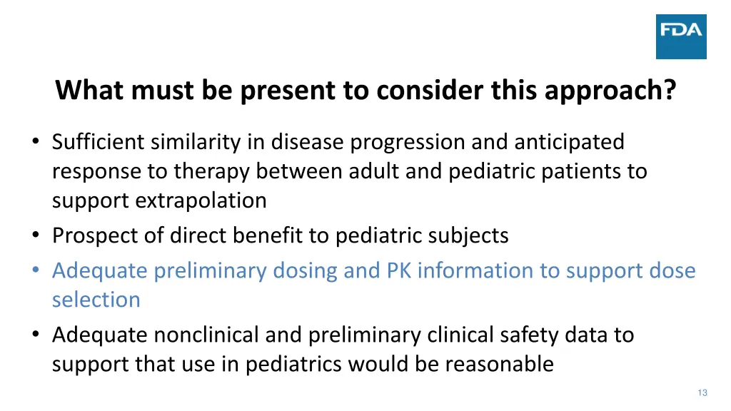 what must be present to consider this approach 2