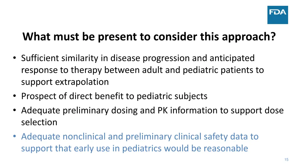 what must be present to consider this approach 3