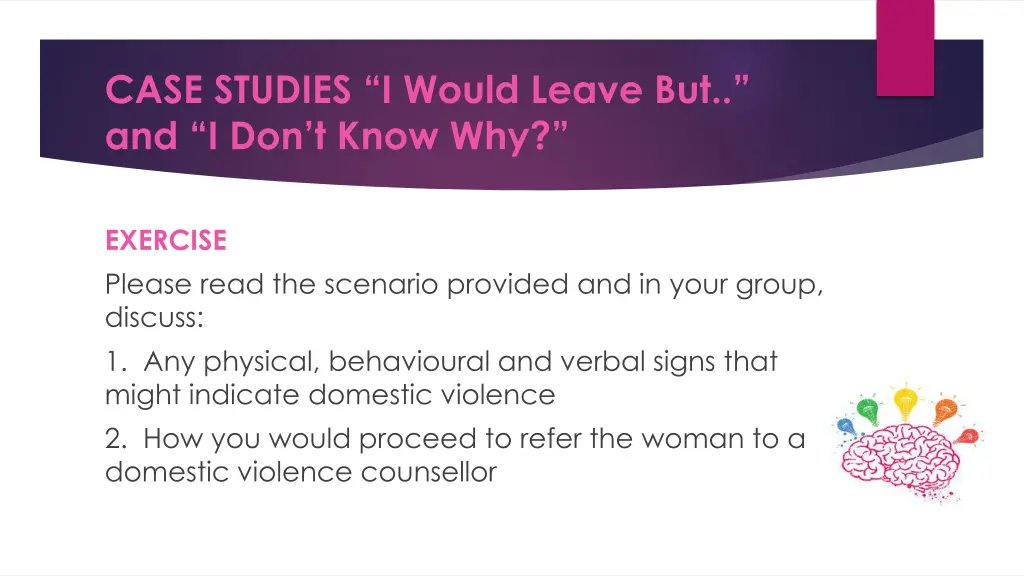 case studies i would leave but and i don t know