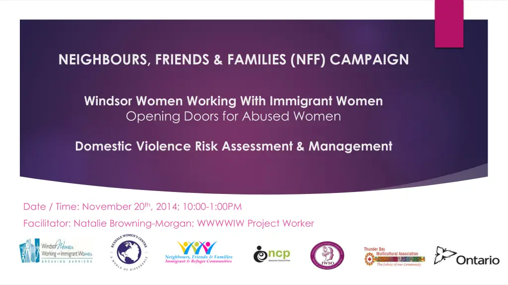 neighbours friends families nff campaign