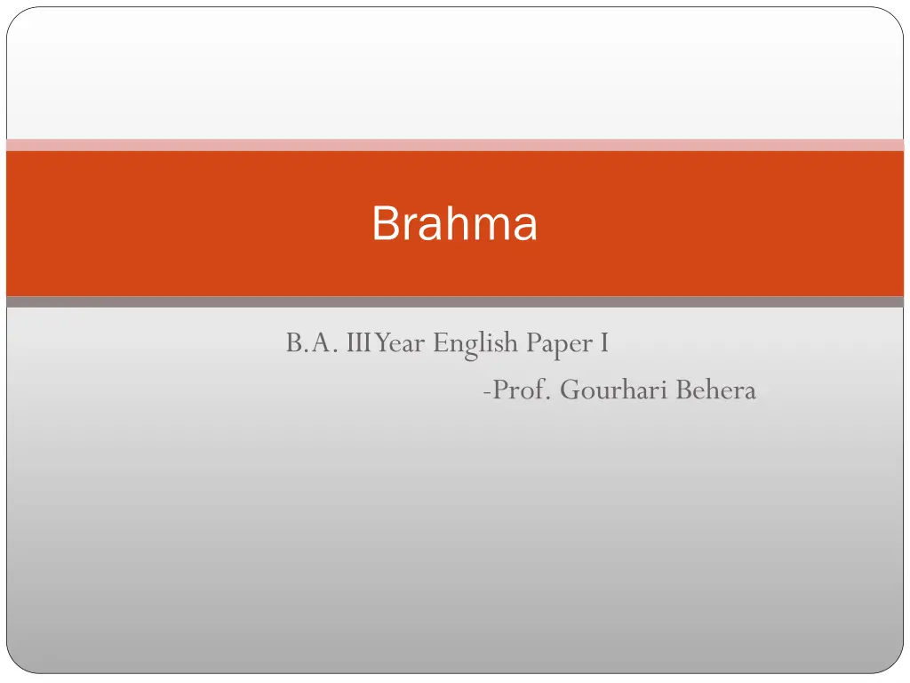 brahma