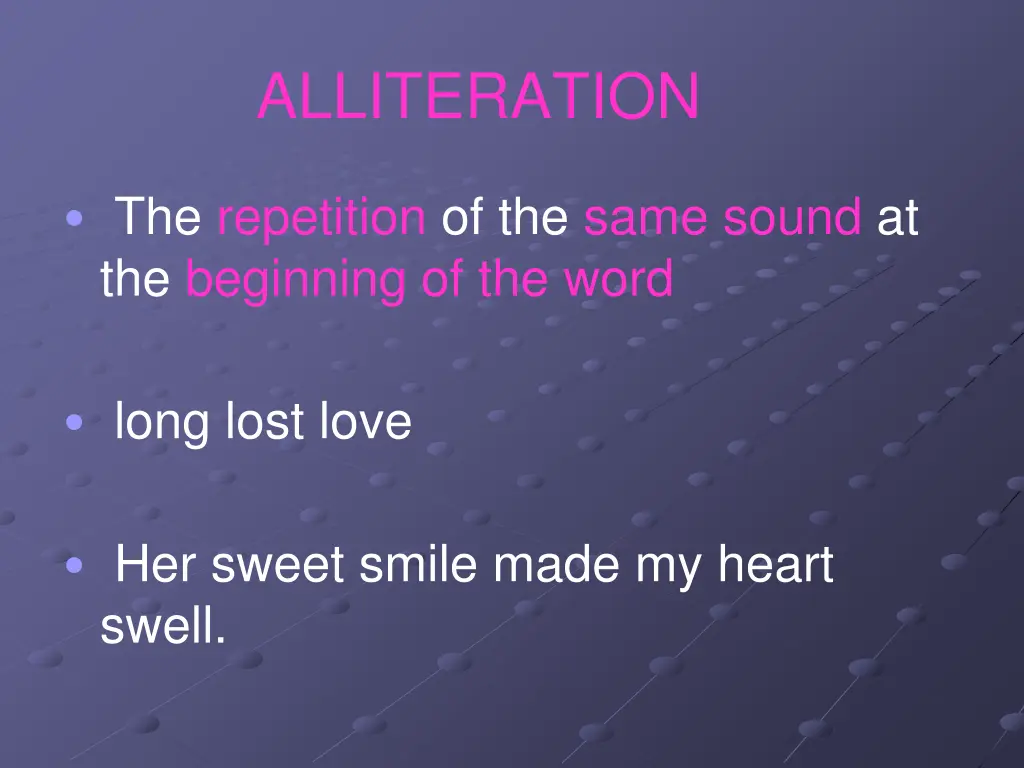 alliteration